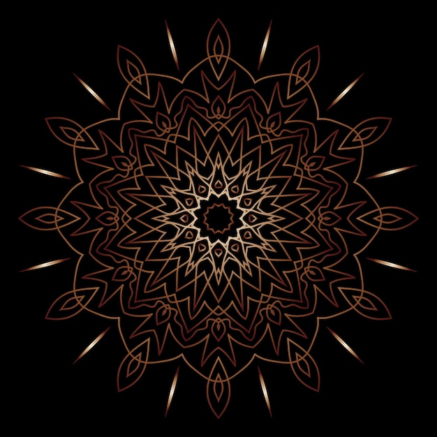 arte del mandala para el fondo de la plantilla