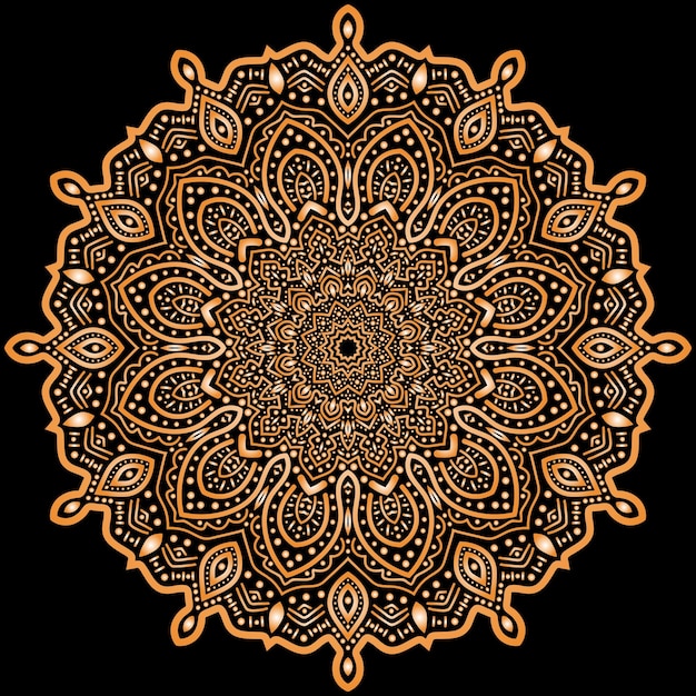 arte del mandala para el fondo de la plantilla