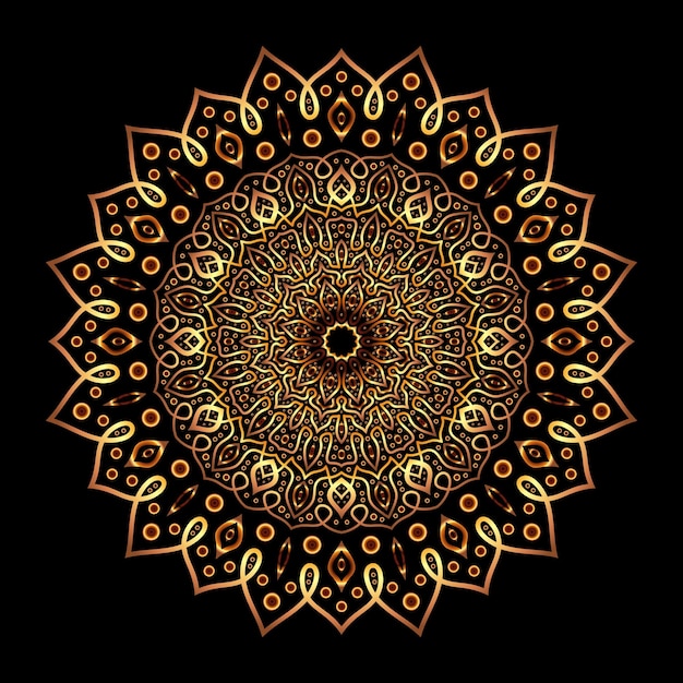 arte del mandala para el fondo de la plantilla
