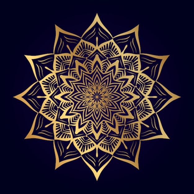 Arte de mandala de lujo
