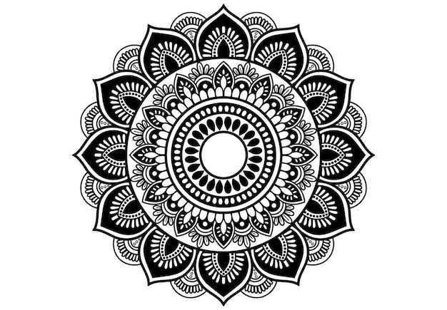 Arte de mandala muy fácil y simple para la decoración.