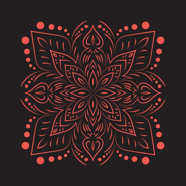 arte del mandala para plantilla elementos decorativos antiguos portada de libro antiguo oriental vectorial tradicional