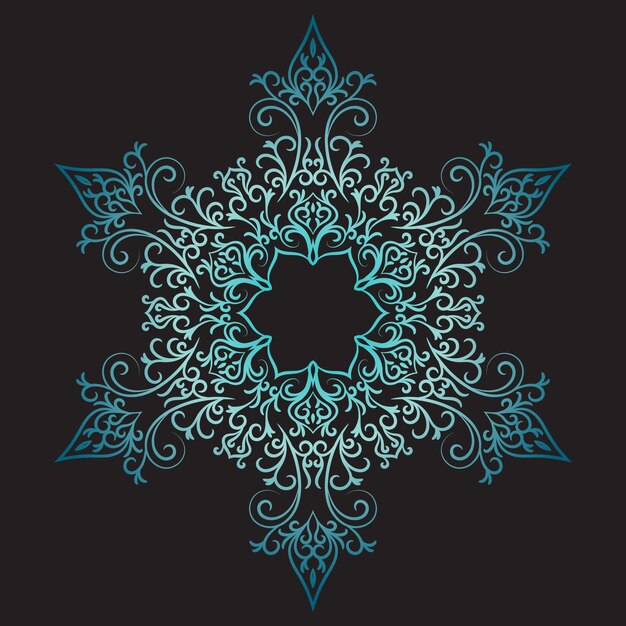 arte del mandala para la plantilla flor mandala elementos decorativos vintage patrón oriental logotipo vintage
