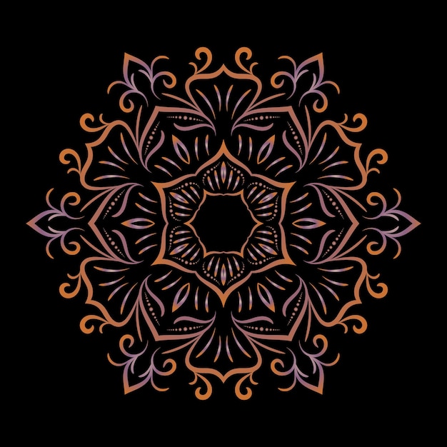 arte del mandala para plantillas flor del mandala elementos decorativos antiguos ilustración de patrones orientales