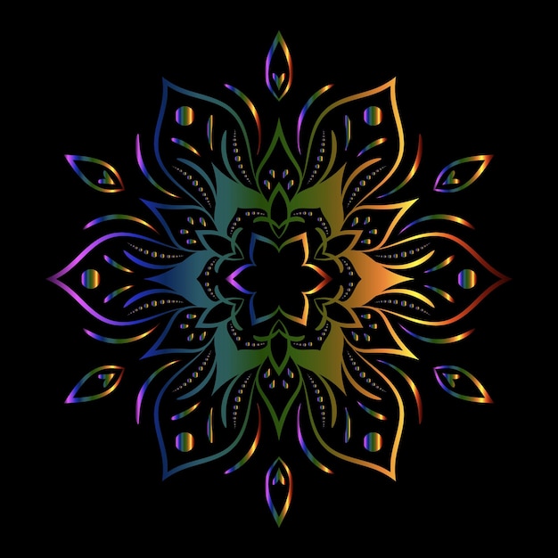 arte del mandala para plantillas flor del mandala elementos decorativos antiguos ilustración de patrones orientales