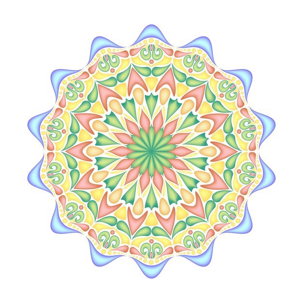 Arte de mandala que estropea la vista