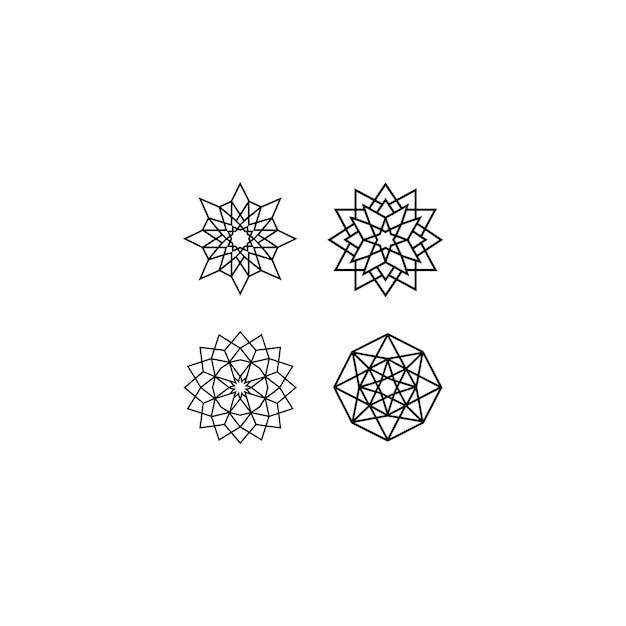 Arte de mandala de rosas blancas y negras