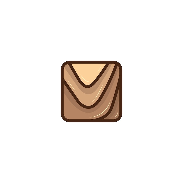 Arte de la mano de madera logo vector