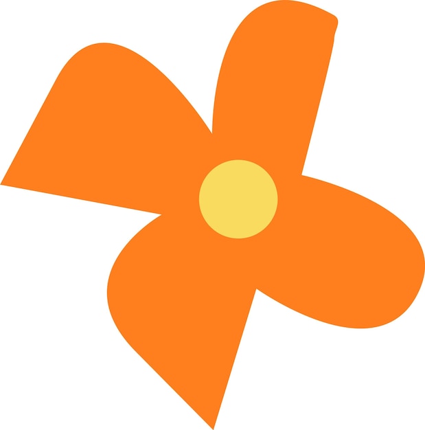 El arte minimalista de la flor de naranja