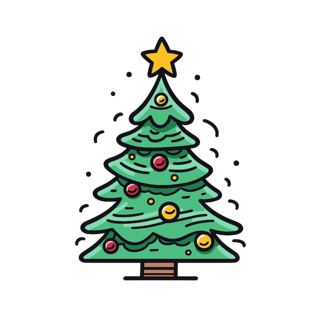 Arte minimalista moderno del árbol de Navidad