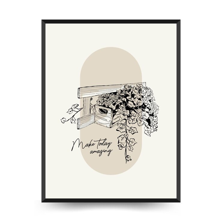 Vector arte moderno estética estilo de vida influyente cartel matisse abstracto conjunto estético femenino moderno