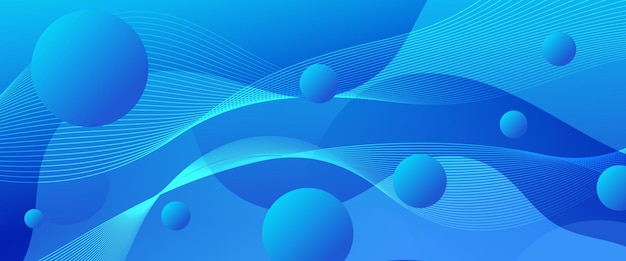 Arte de pancarta azul moderno y sencillo con formas vectoriales Para presentación de fondo fondo papel tapiz pancarta folleto web diseño y portada