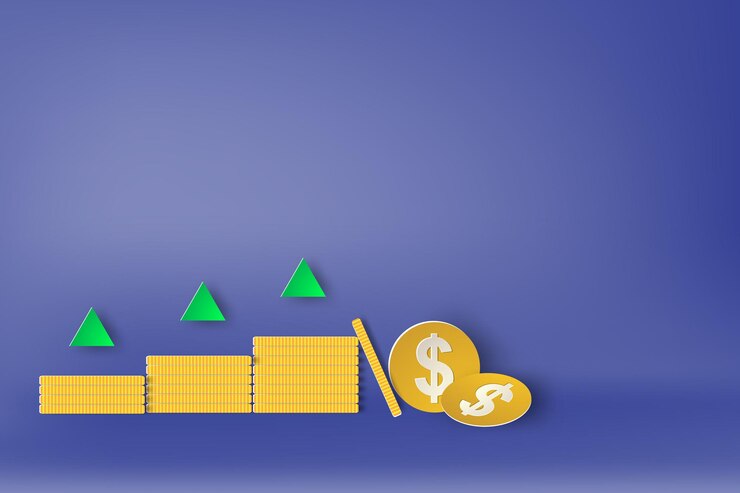 Vector arte de papel de estrategia con conceptos de negocio de diseñoflechasigno de dólarvector