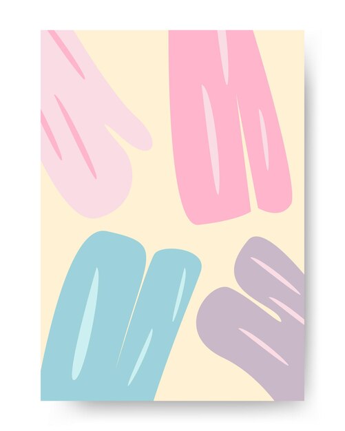 arte de pared de acuarela vectorial. cubiertas de fondo Ilustración de arte de línea de fondo de forma abstracta