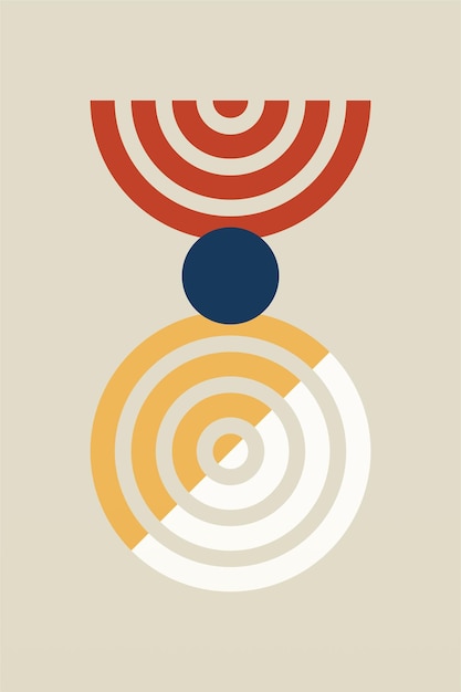 Arte de pared bohemio moderno de mediados de siglo, decoración de pared con estampado bohemio, decoración de arte de pared geométrica abstracta imprimible