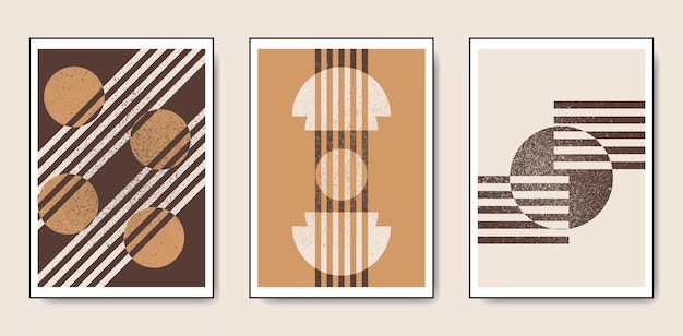 Arte de pared minimalista Estampados geométricos abstractos para interiores estéticos boho Decoración de pared para el hogar