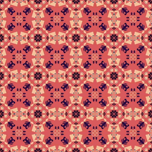Arte de patrón de damasco de naturaleza aborigen retro de fondo transparente