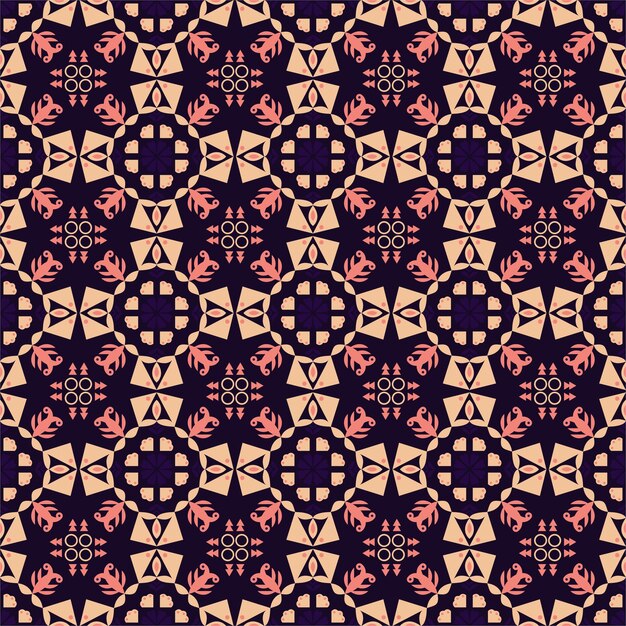 Arte de patrón de damasco de naturaleza aborigen retro de fondo transparente