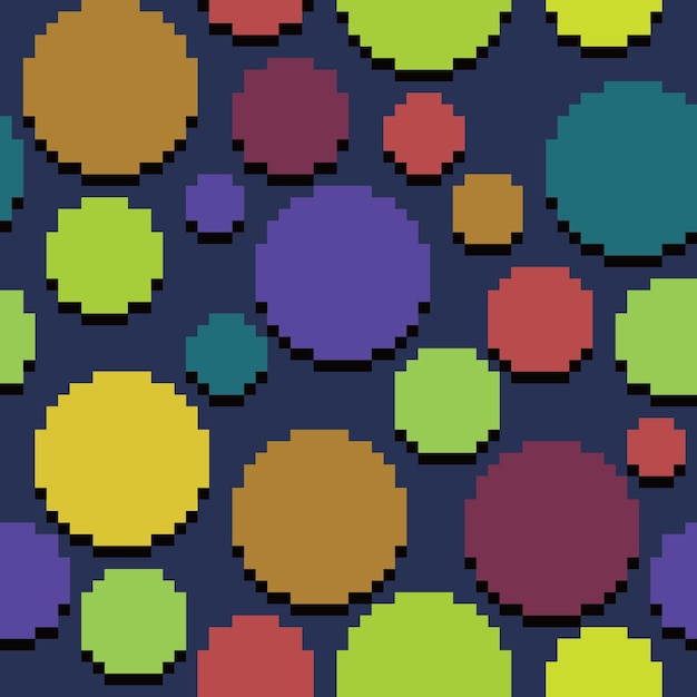 arte de píxeles abstracto patrón sin costuras estética vintage diseño de sprite retro
