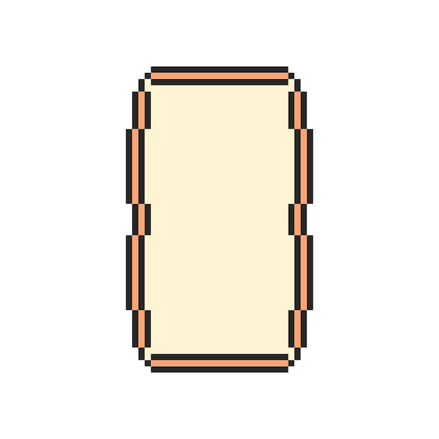 arte de píxeles de borde rectangular