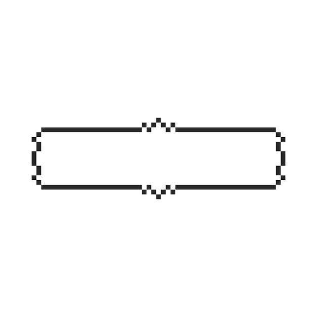 arte de píxeles de borde rectangular