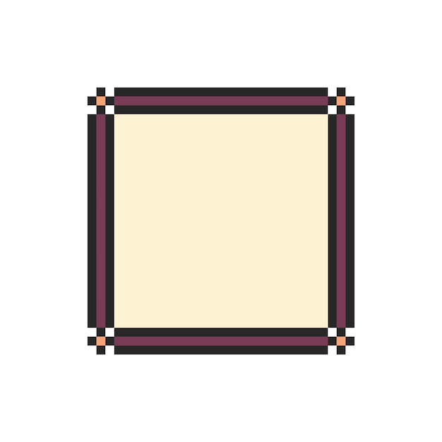 arte de píxeles de borde rectangular
