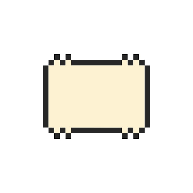 arte de píxeles de borde rectangular