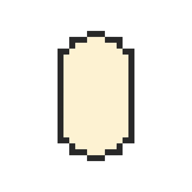 arte de píxeles de borde rectangular