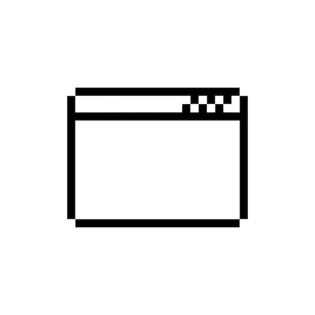 arte de píxeles de borde rectangular