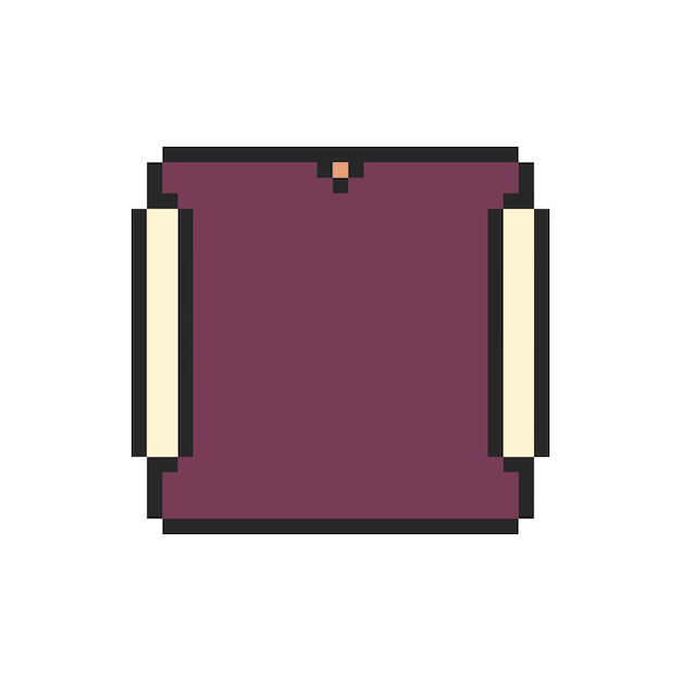 arte de píxeles de borde rectangular