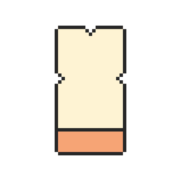 arte de píxeles de borde rectangular