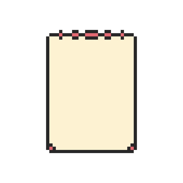 arte de píxeles de borde rectangular