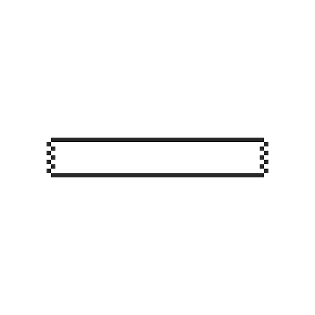 arte de píxeles de borde rectangular