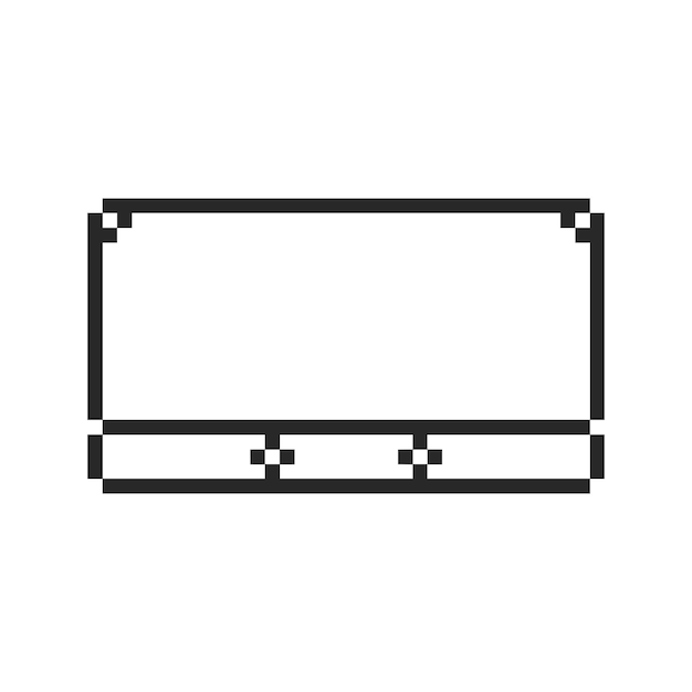 arte de píxeles de borde rectangular