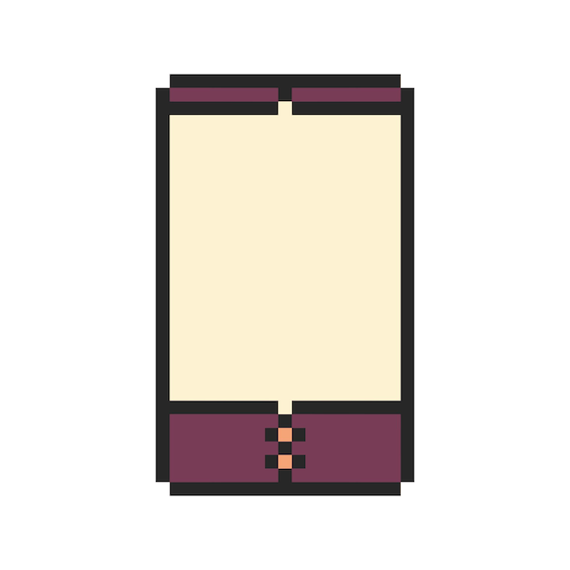 arte de píxeles de borde rectangular