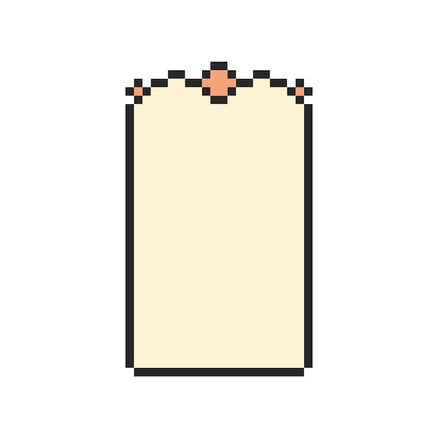 arte de píxeles de borde rectangular
