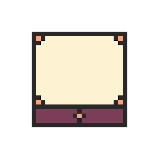 arte de píxeles de borde rectangular