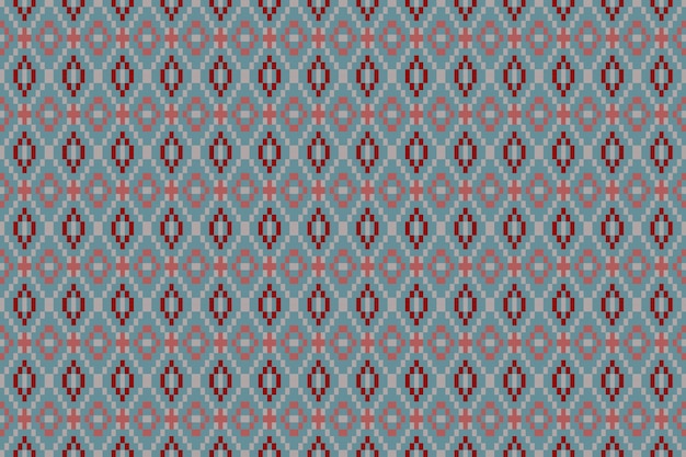 Arte de píxeles sin costura de patrón étnico para tela patrón étnico geométrico sin costura arte de patrón píxelo
