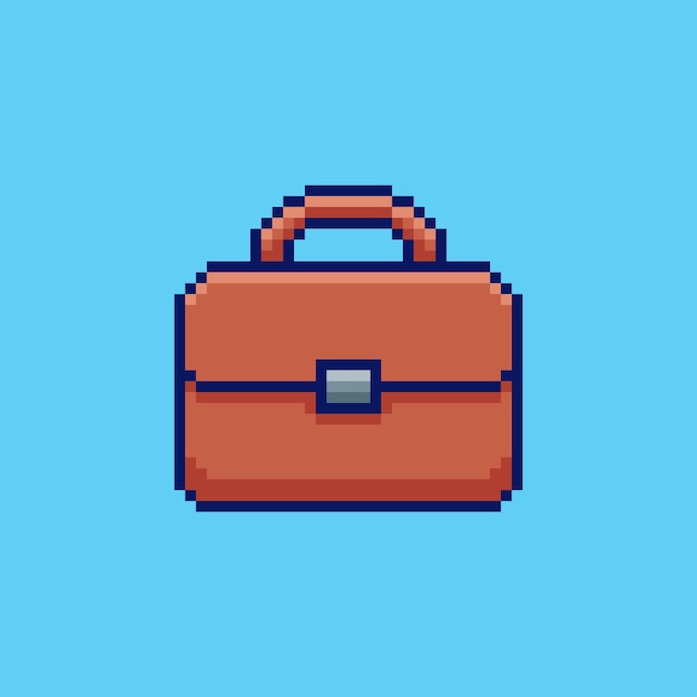 Arte de píxeles Diseño de activos de juego de maletín