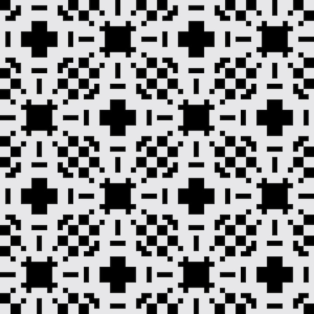 arte de píxeles patrón abstracto sin costuras estética vintage diseño de sprite retro