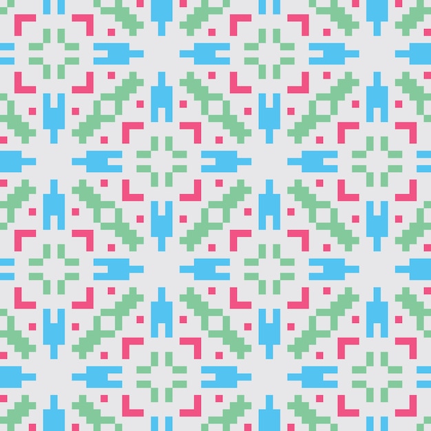 arte de píxeles patrón abstracto sin costuras estética vintage diseño de sprite retro