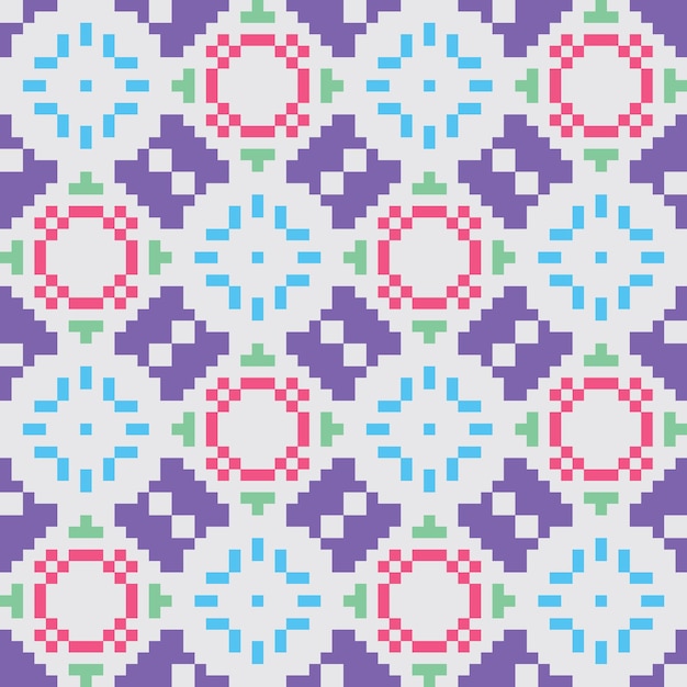 arte de píxeles patrón abstracto sin costuras estética vintage diseño de sprite retro