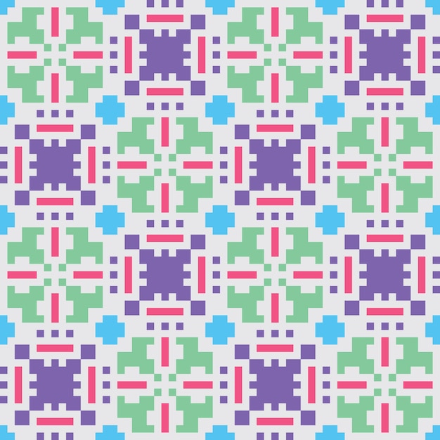 arte de píxeles patrón abstracto sin costuras estética vintage diseño de sprite retro