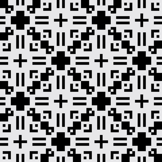 arte de píxeles patrón abstracto sin costuras estética vintage diseño de sprite retro
