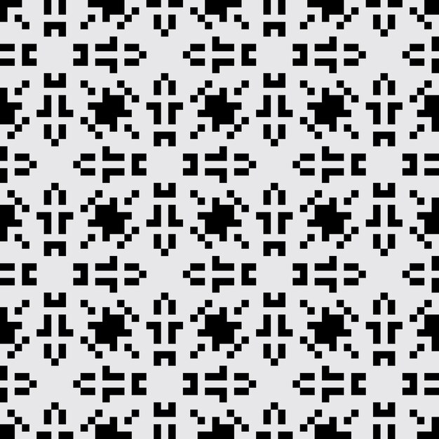 arte de píxeles patrón abstracto sin costuras estética vintage diseño de sprite retro