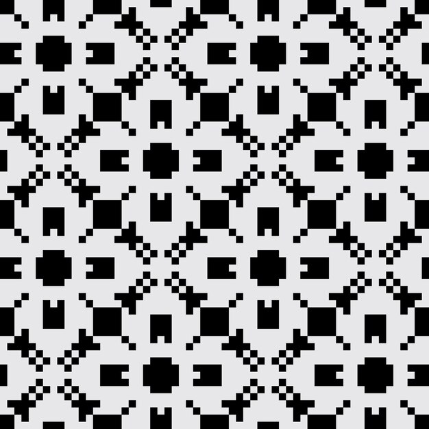 arte de píxeles patrón abstracto sin costuras estética vintage diseño de sprite retro