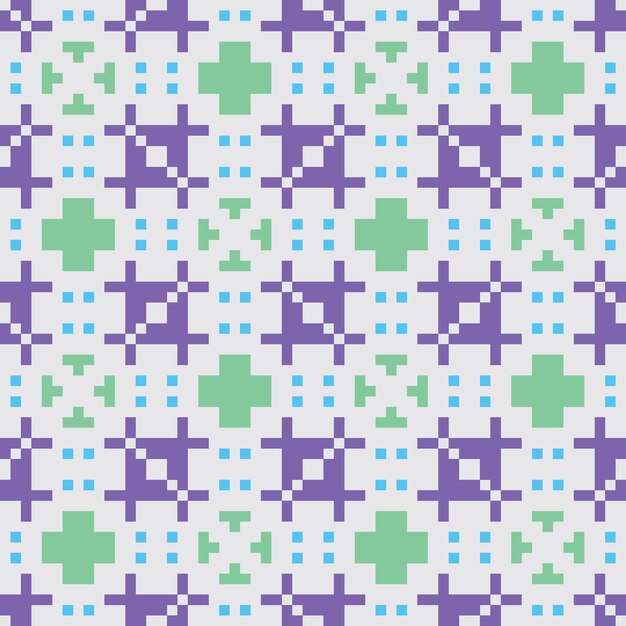 arte de píxeles patrón abstracto sin costuras estética vintage diseño de sprite retro