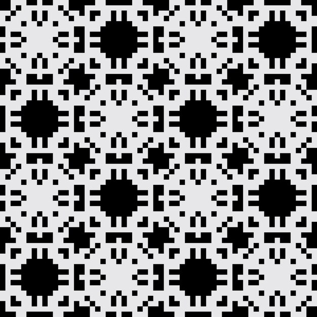 arte de píxeles patrón abstracto sin costuras estética vintage diseño de sprite retro