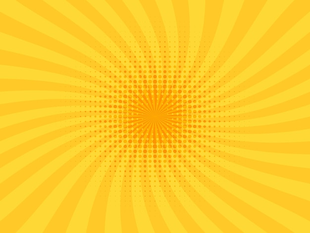 Arte pop amarillo comic retro.