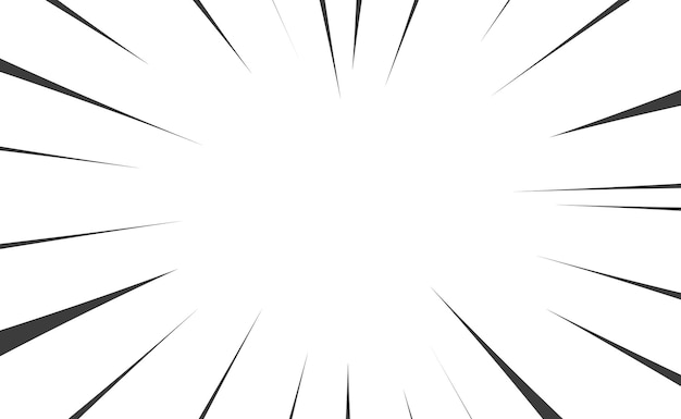 Arte pop en blanco y negro dibujos animados de cómics Ilustración vectorial Líneas de acción de cómics